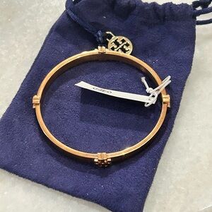 Tory Burch Rose Gold Circle Bracelet